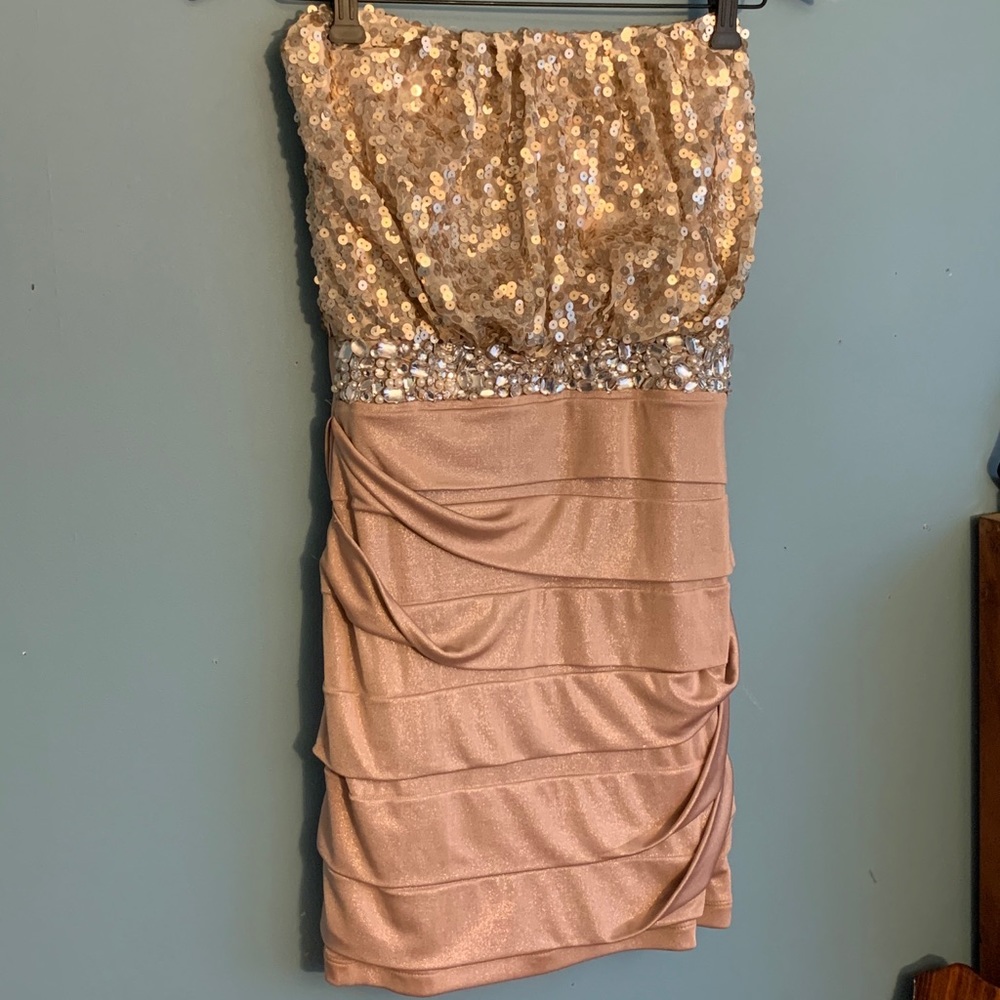 Golden Party Dress